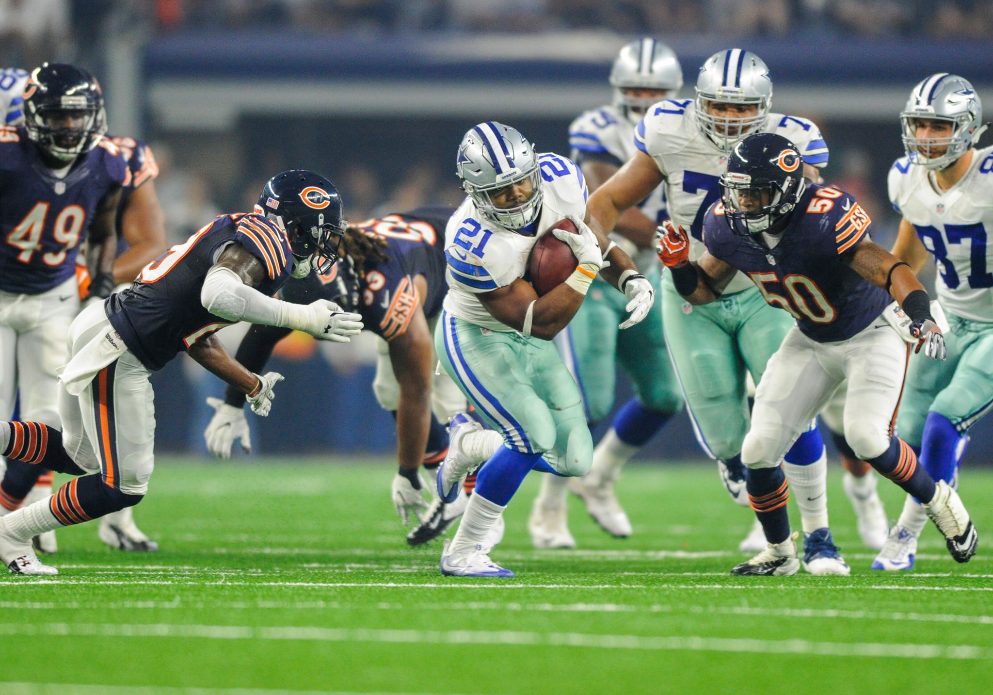 Cowboys vs. Bears head-to-head breakdown of the offensive