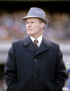 During his career as head coach of the Dallas Cowboys, did Tom Landry  always wear a suit and fedora during games? - Quora