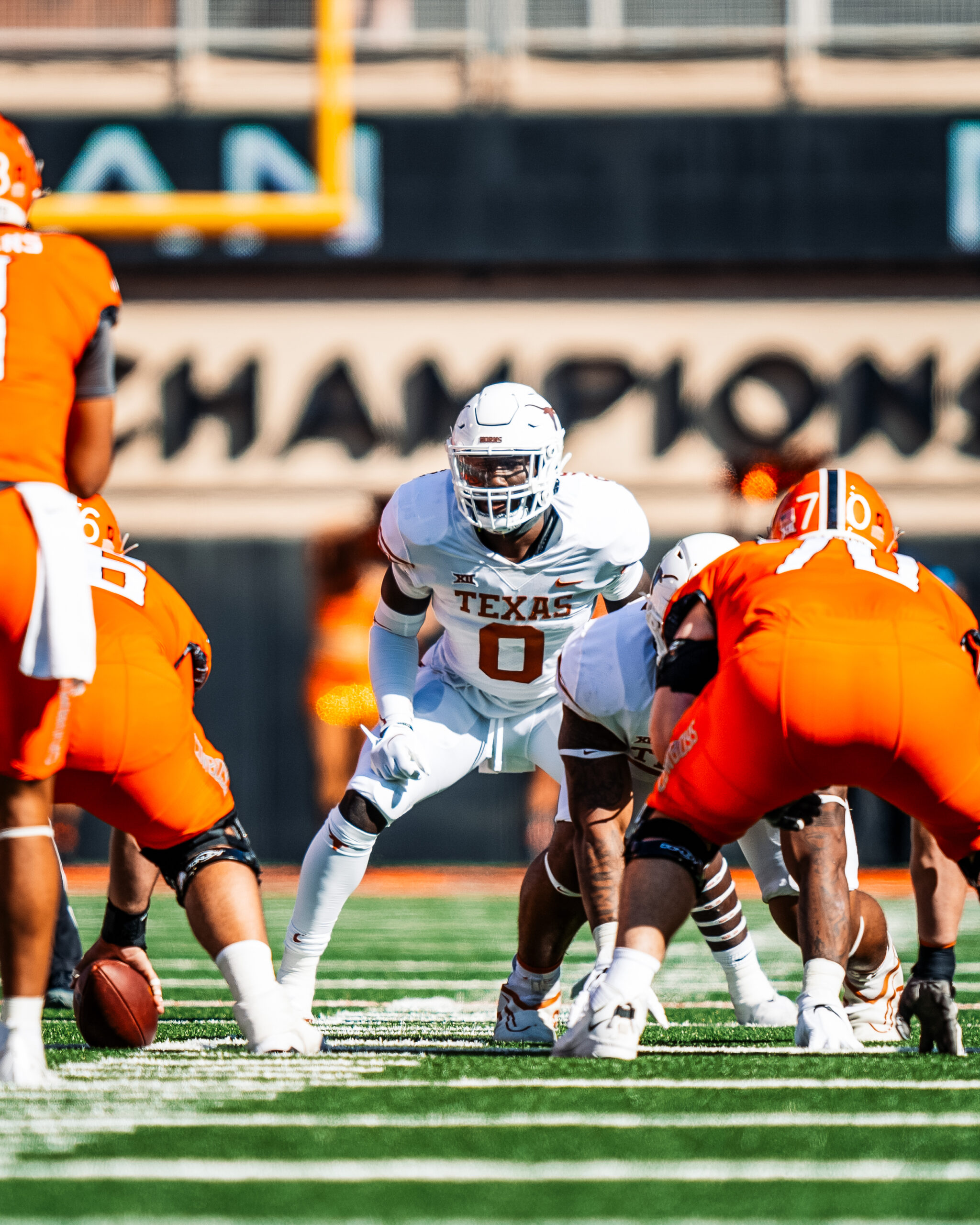 With the 90th Pick in the Third Round of the NFL Draft Cowboys Selected LB DeMarvion  Overshown From Texas - D210SPORTS